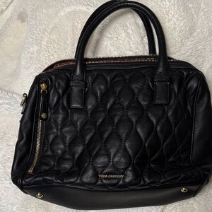 Vera Bradley Black Quilted Satchel
